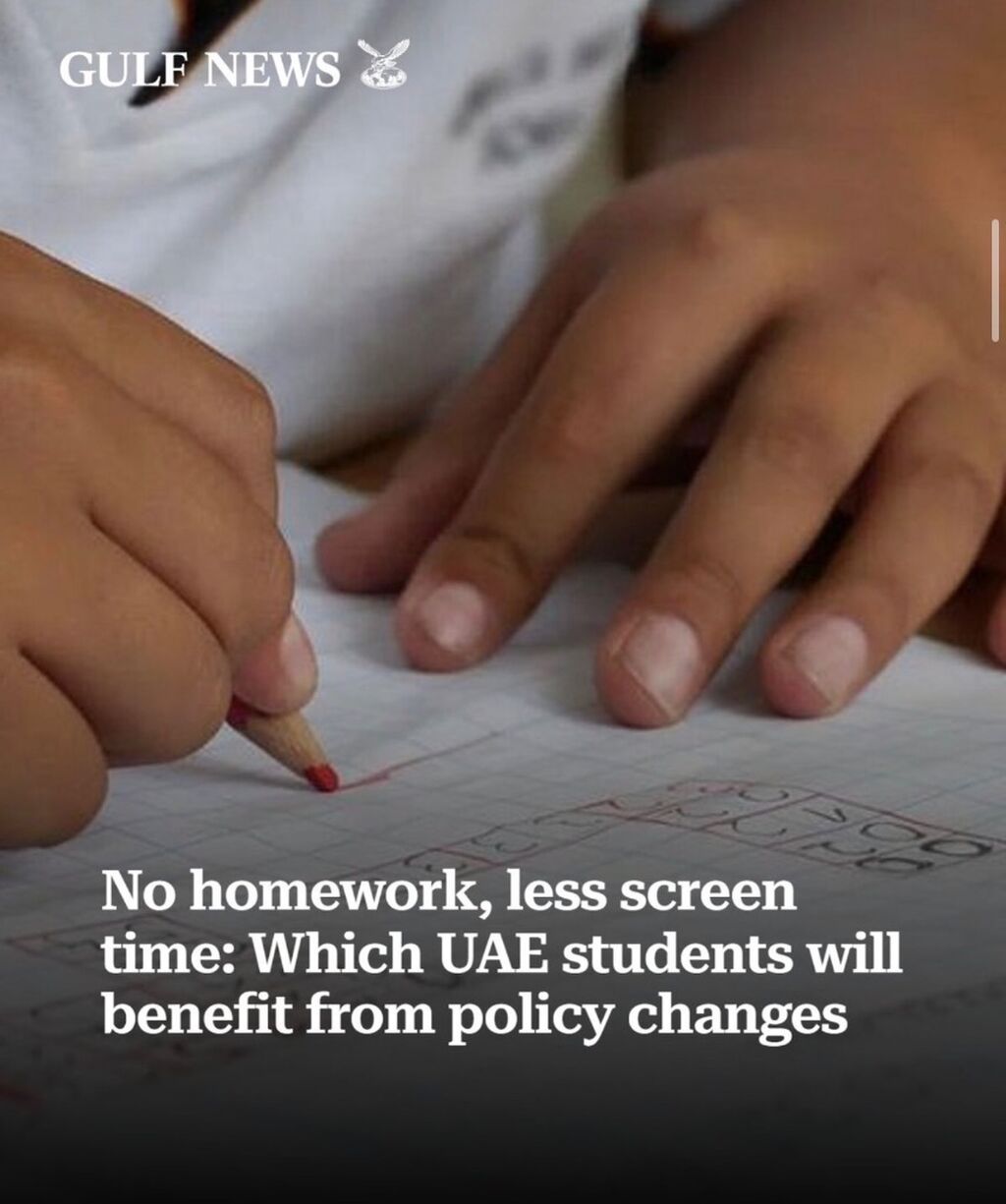 No homework, less screen time: Which UAE students will benefit from policy changes