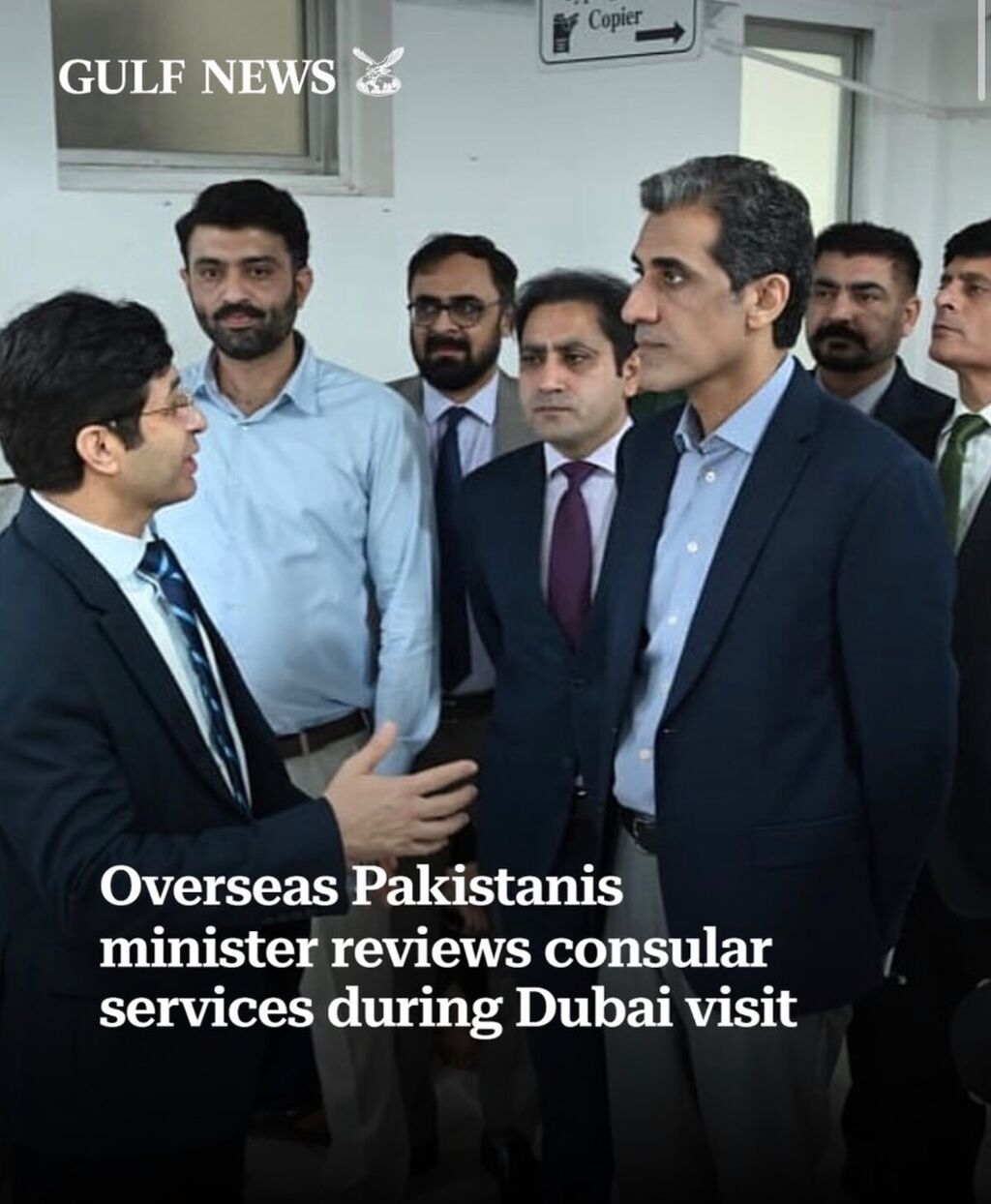 Overseas Pakistanis minister reviews consular services during Dubai visit