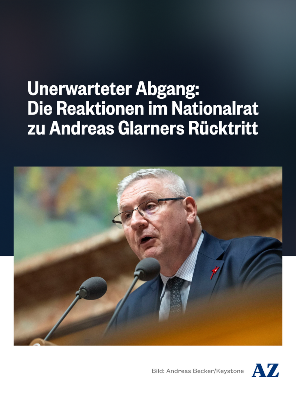 Reaktionen auf Andreas Glarners R&uuml;cktritt
