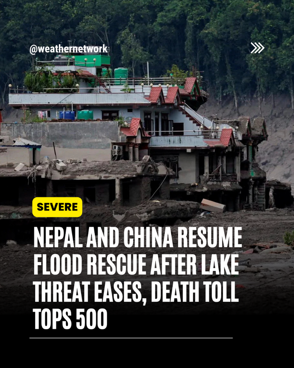 Nepal and China resume flood rescue after lake threat eases 