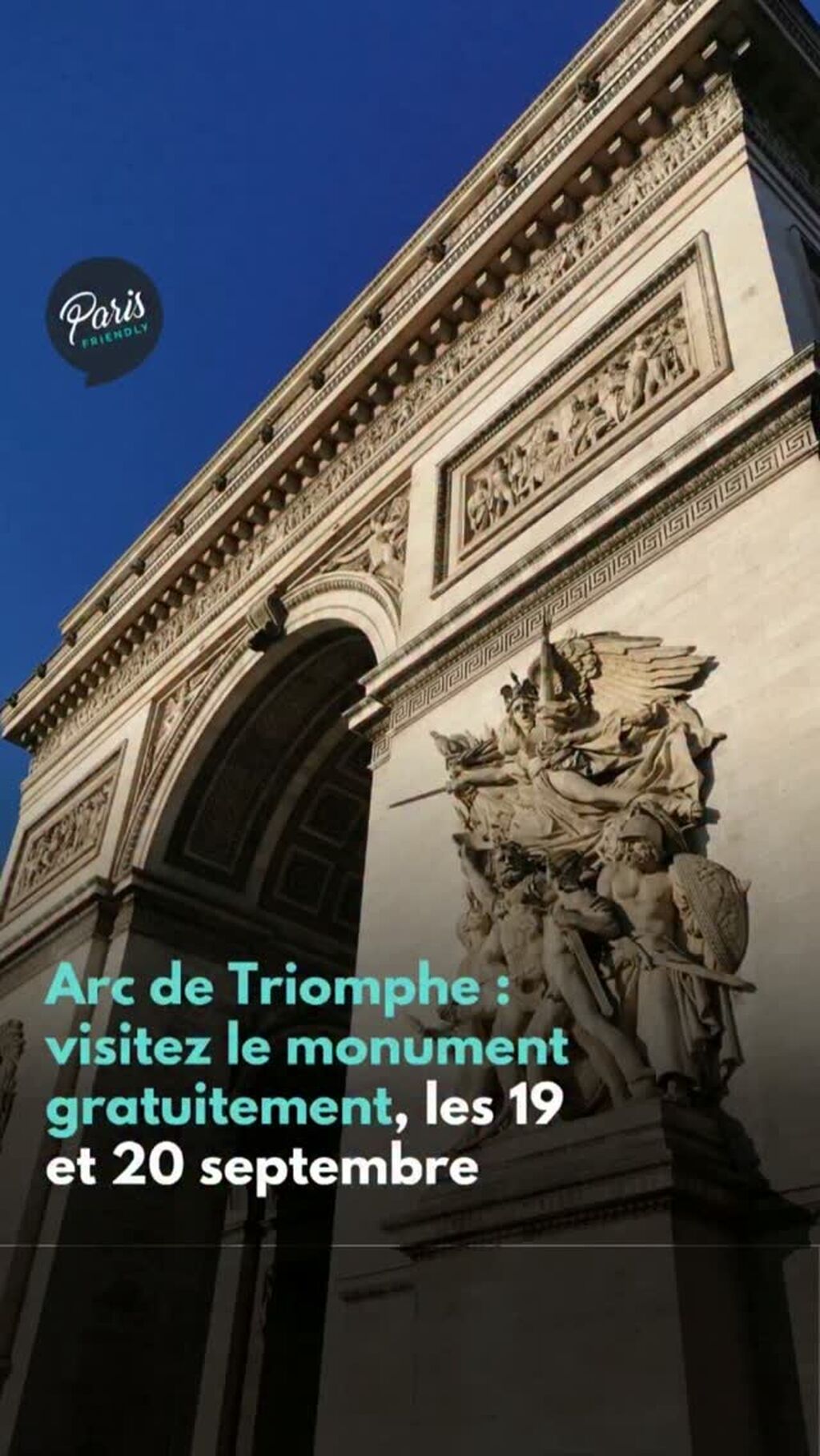 Arc de Triomphe gratuit 