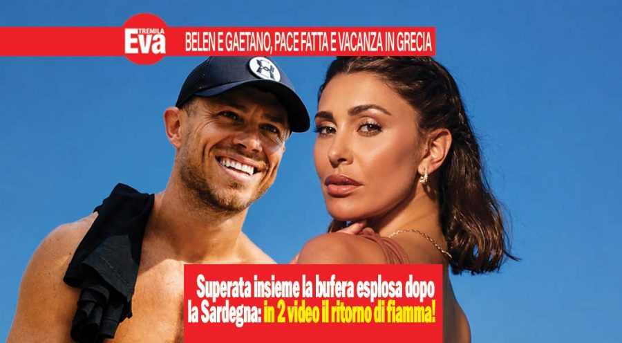 Belen Rodriguez, pace fatta col fidanzato Gaetano Fidanzati