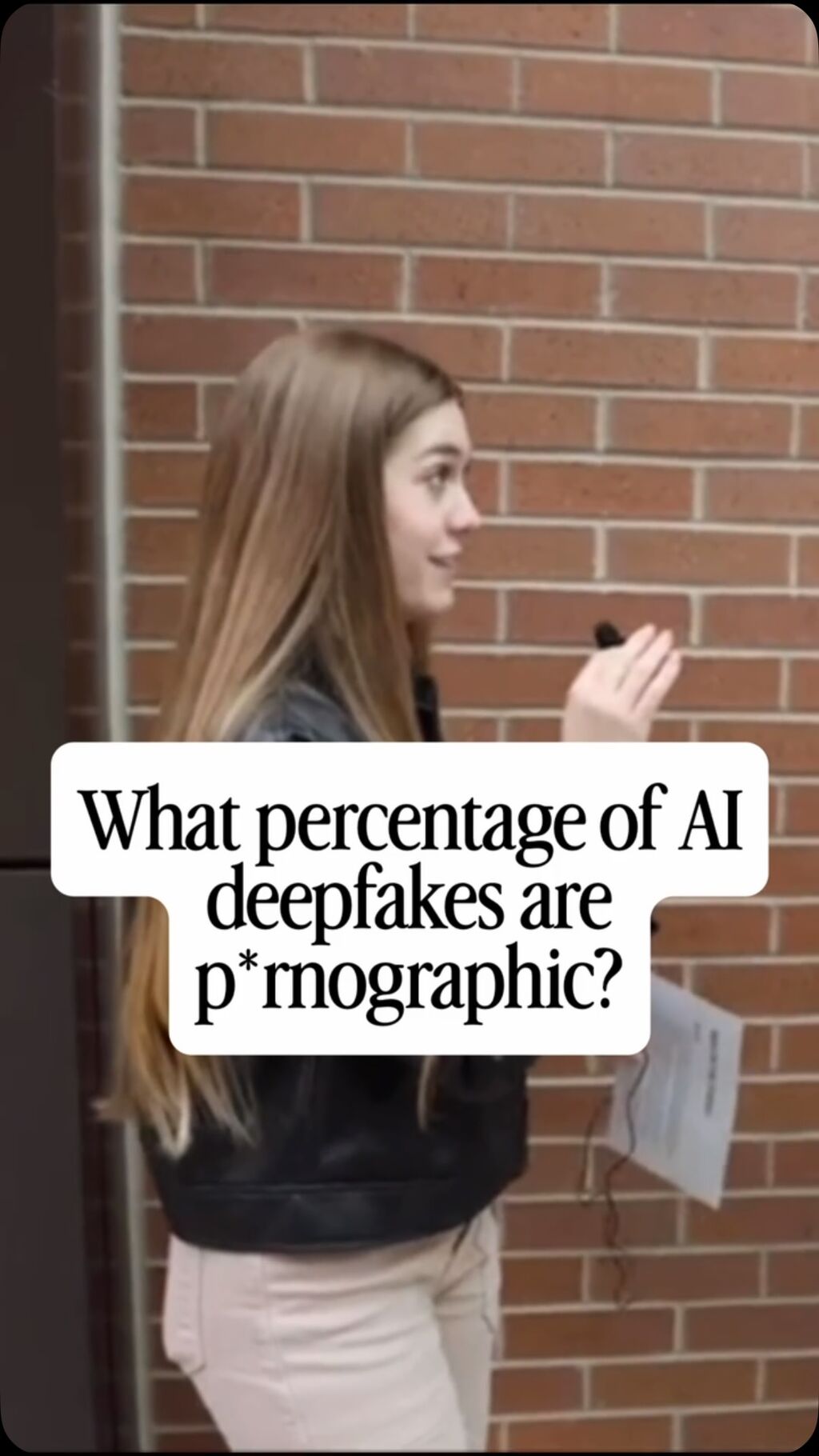 We asked strangers what percentage of AI deepfakes...