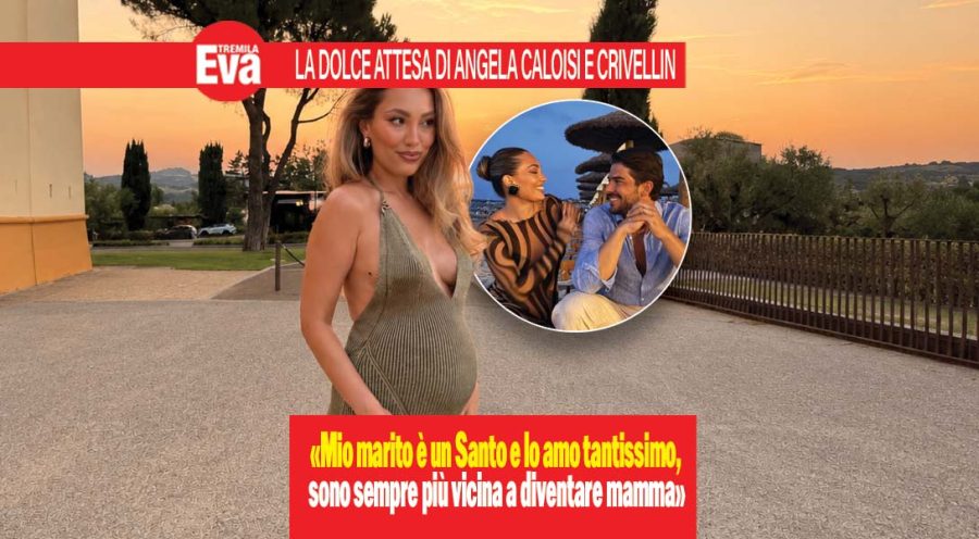 Angela Caloisi, il settimo mese felice della sua gravidanza