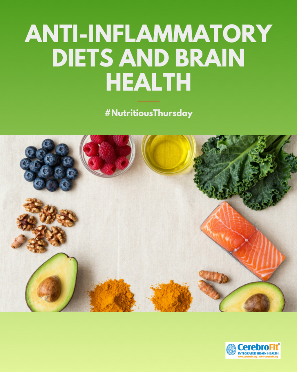 Anti-inflammatory diets and brain health