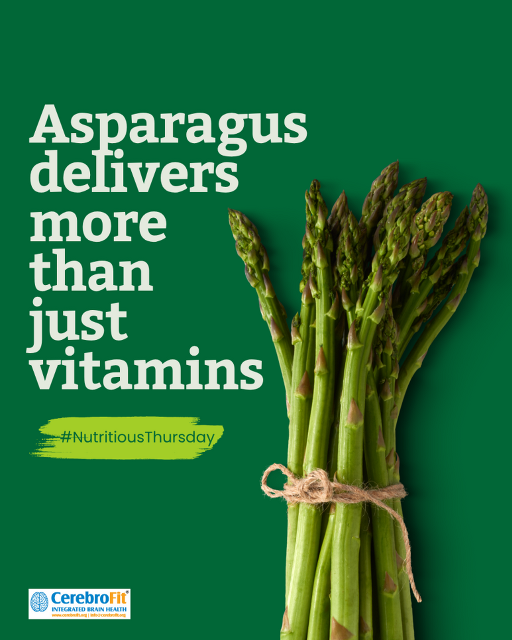 Asparagus delivers more than just vitamins
