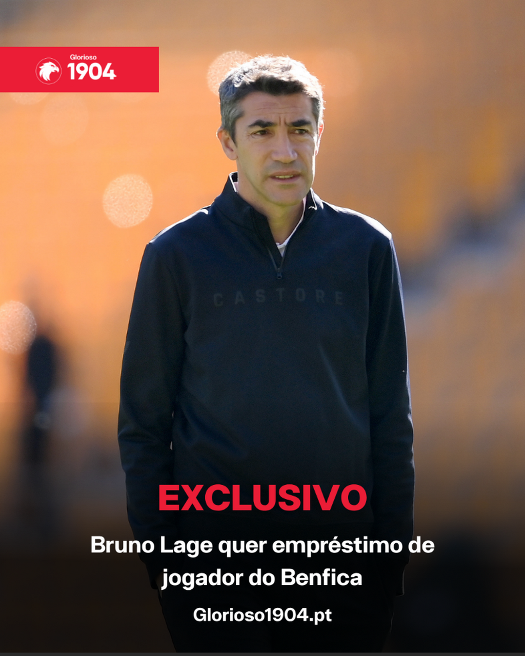 Exclusivo Glorioso 1904 - Bruno Lage quer empr&eacute;stimo de jogador do Benfica