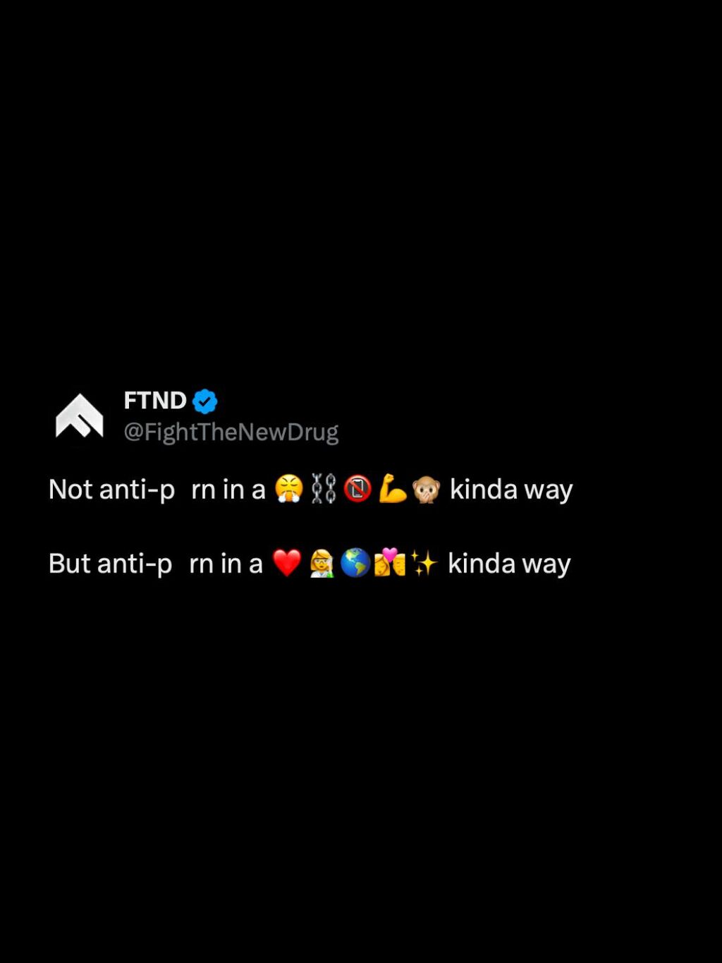 Not your average anti-p*rn group💅 We&rsquo;re non-religious, non-legislative,...