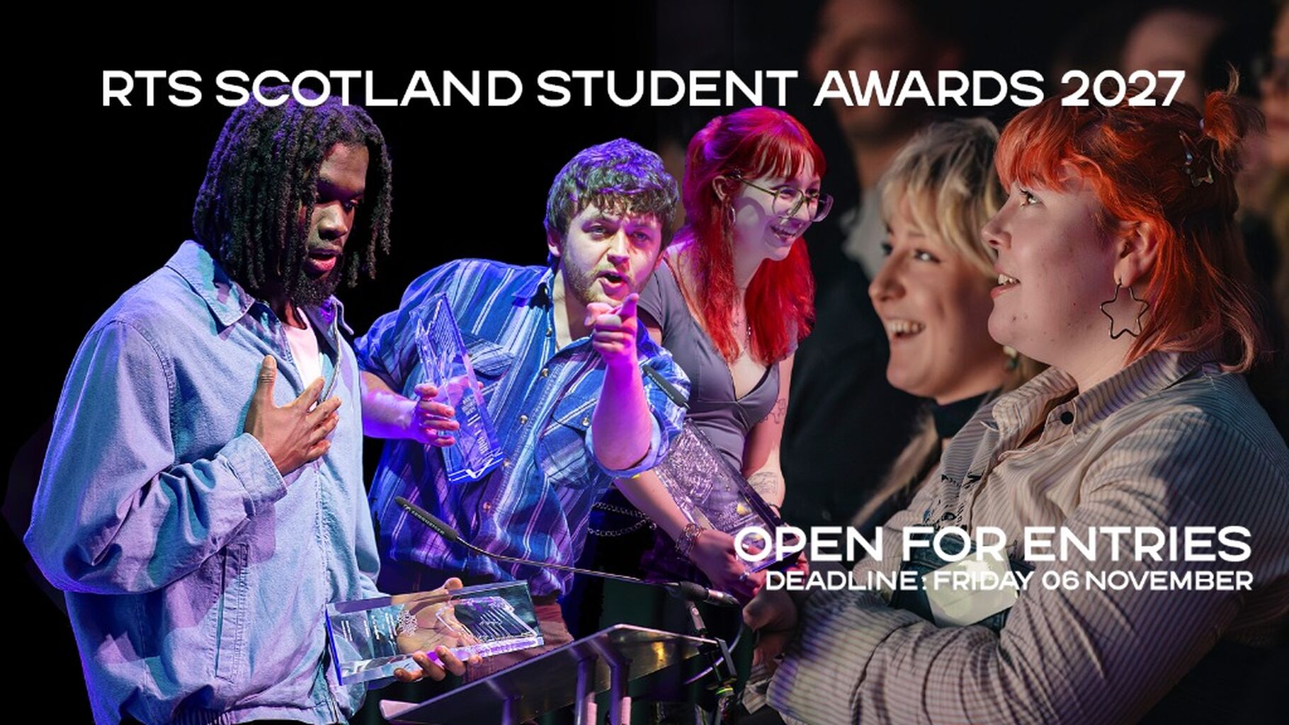 Entry Deadline 06 Nov - RTS Scotland Student Television Awards 2027 