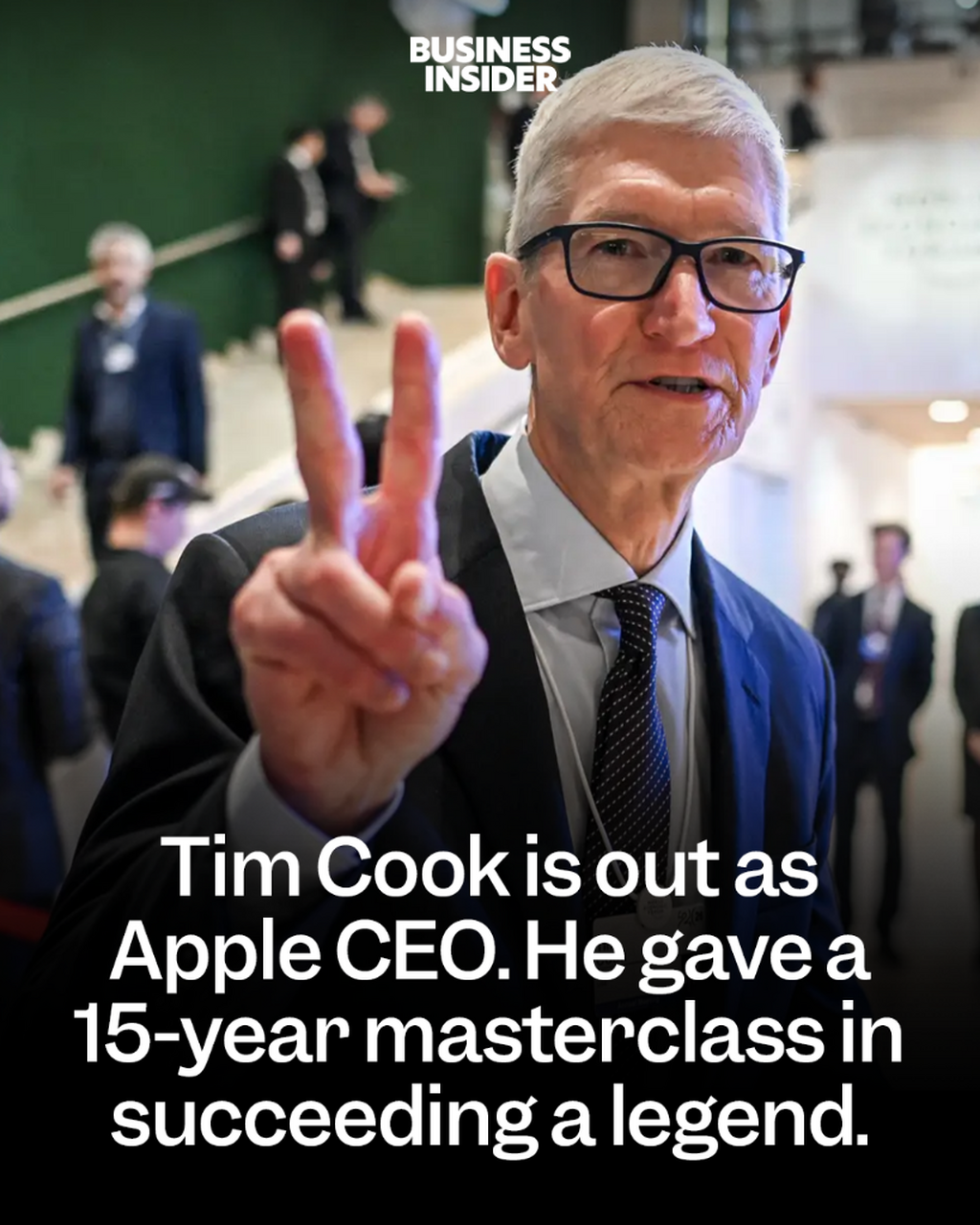 Tim Cook is out as Apple CEO. He gave a 15-year masterclass in succeeding a legend.