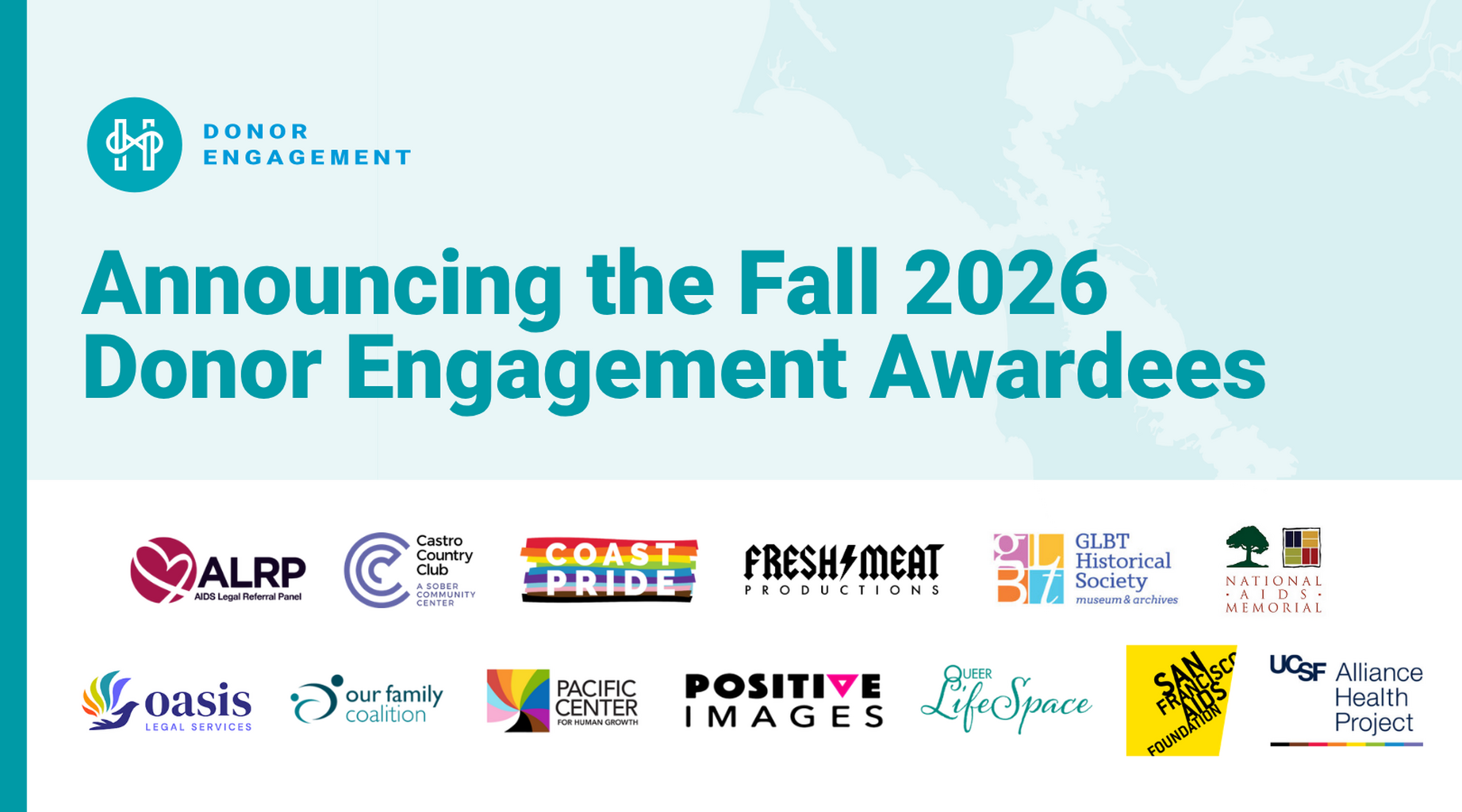$55,000 Awarded to Bay Area LGBTQ-Primary Organizations through Donor Engagement Funding