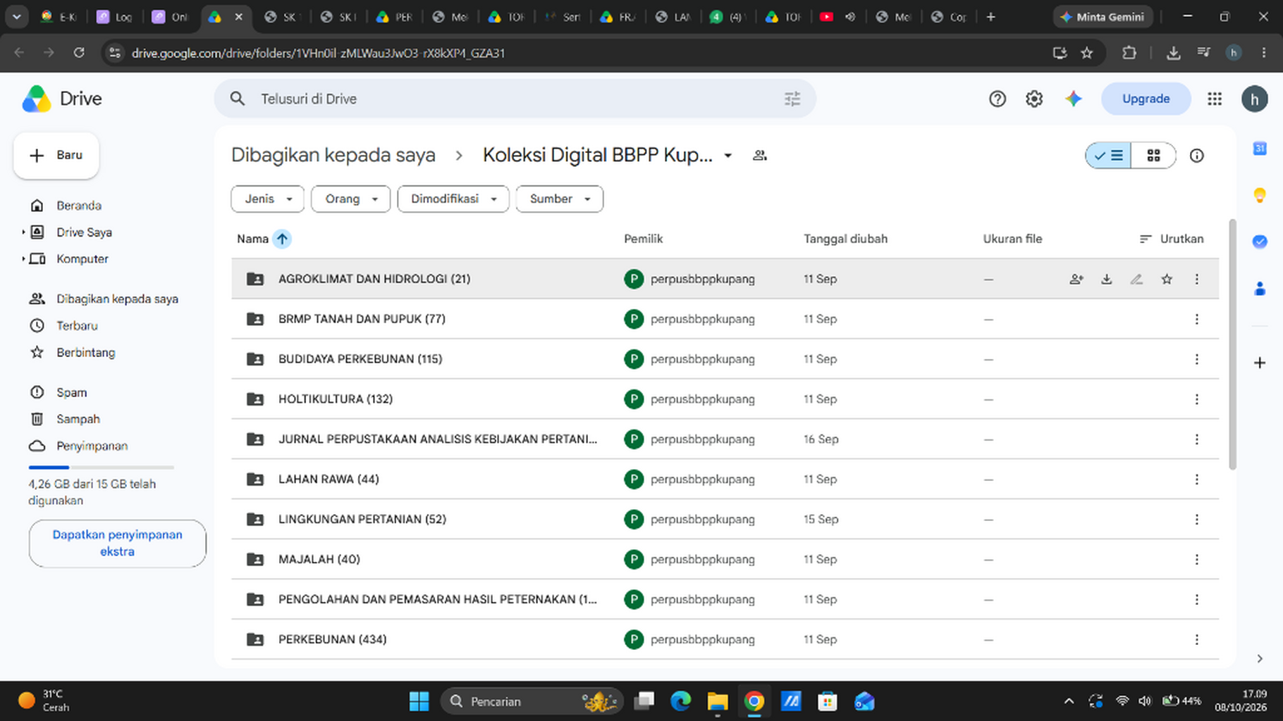 Koleksi Digital Perpustakaan BBPP Kupang