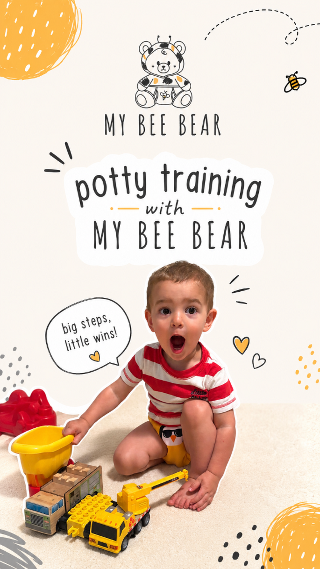 My Bee Bear potty training undies