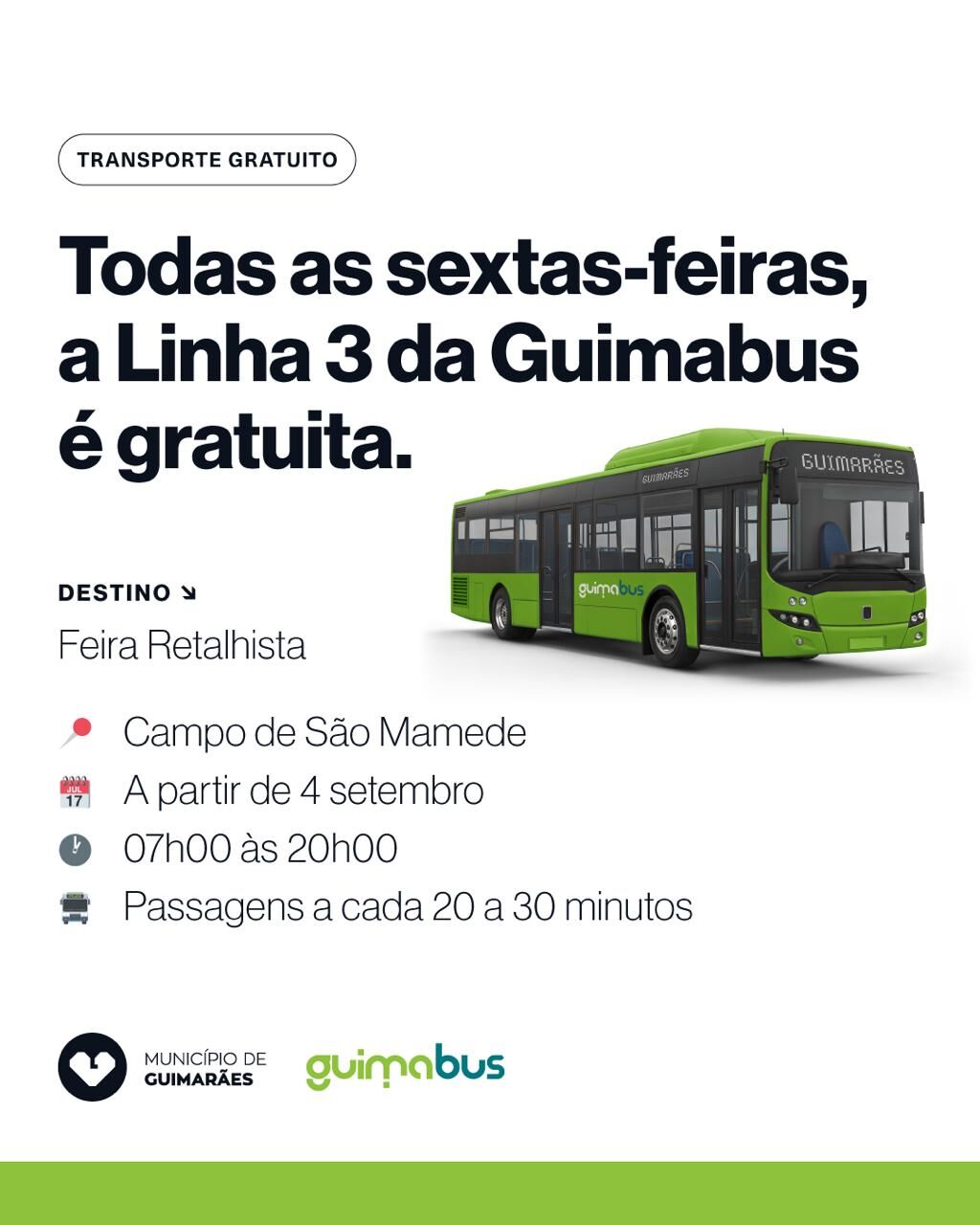 Linha 3 da Guimabus gratuita &agrave;s sextas-feiras