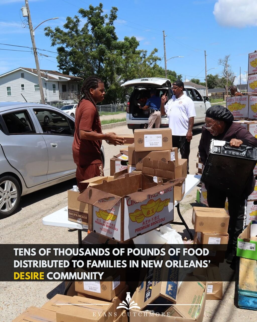 Tens of Thousands of Pounds of Food Distributed to Families in New Orleans&rsquo; Desire Community