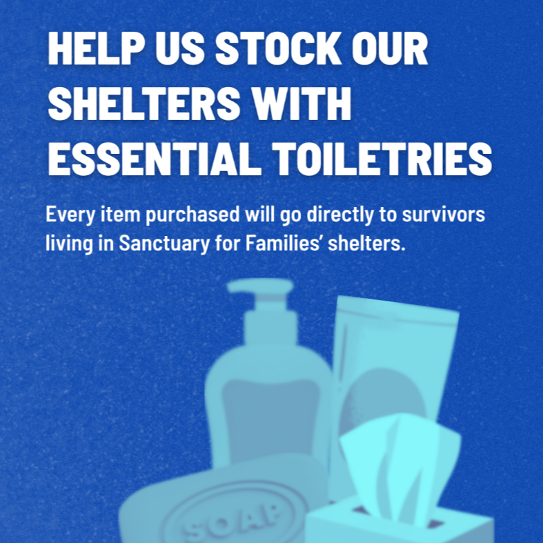 purchase toiletries for survivors in shelter