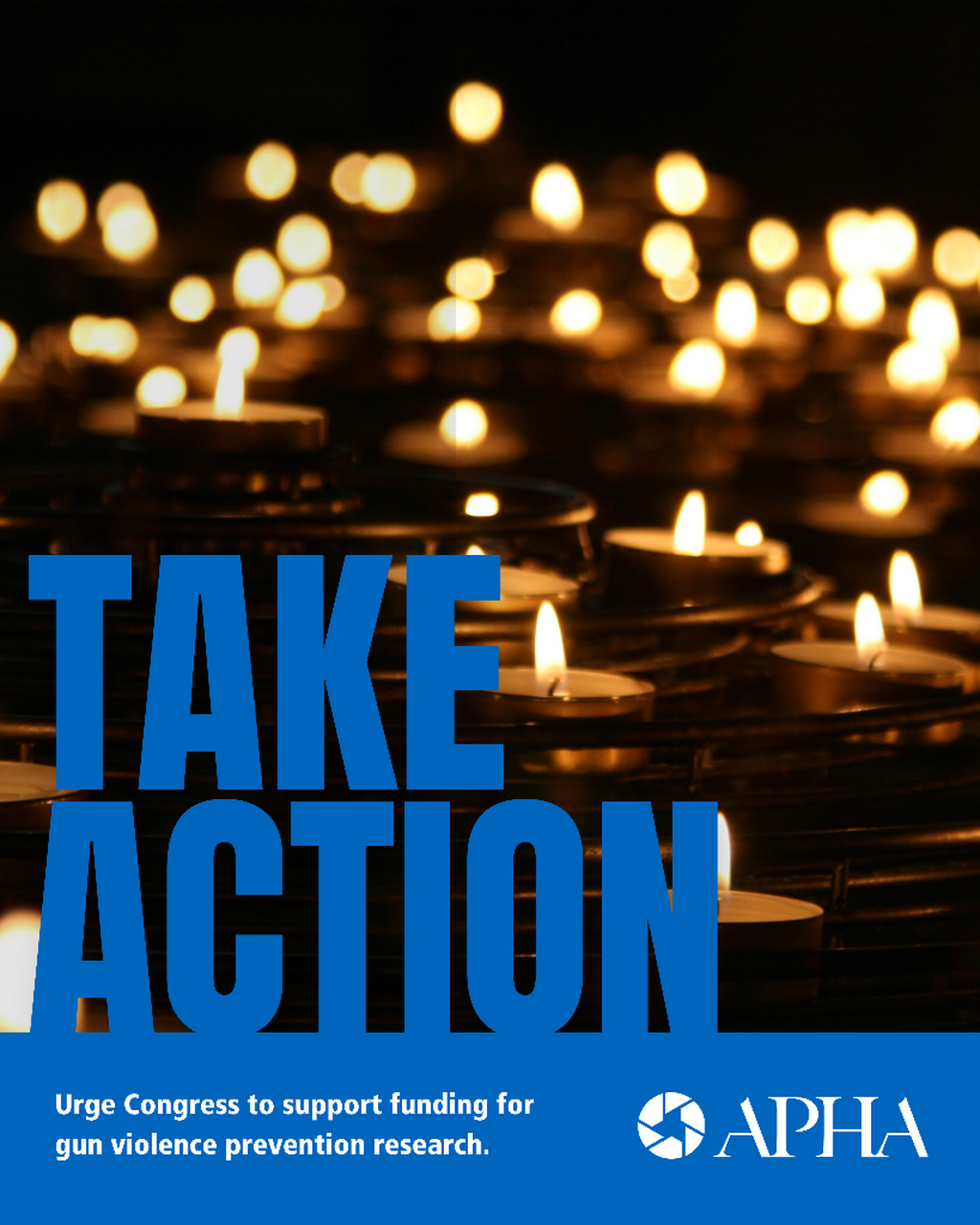 Tell your members of Congress to fund public health research into firearm injury and fatality prevention