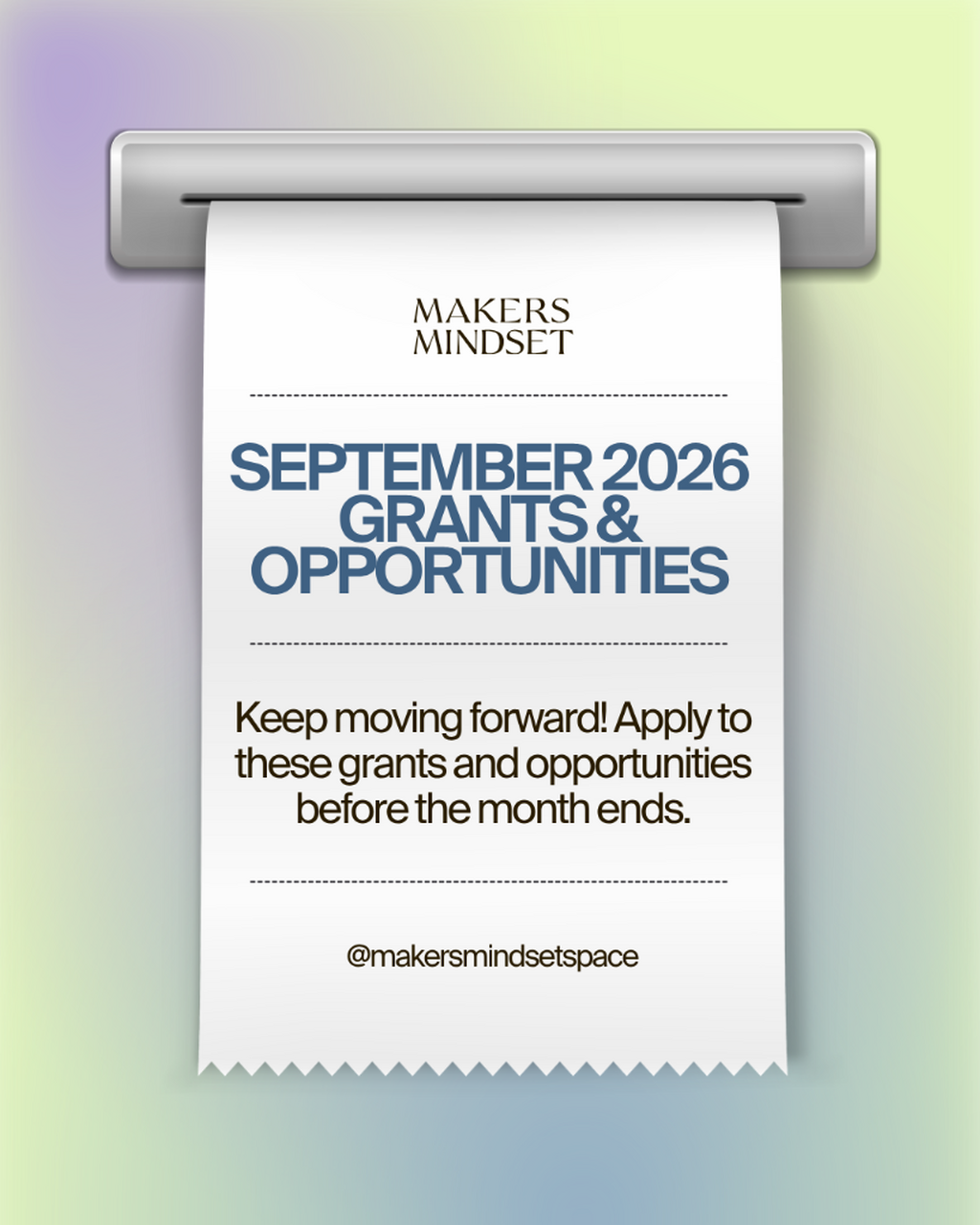  MM Grants - September 2026 Part 1