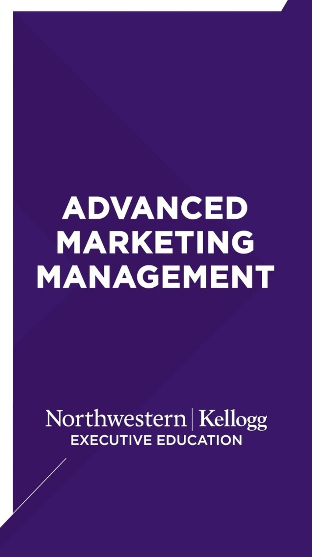 Advanced Marketing Management