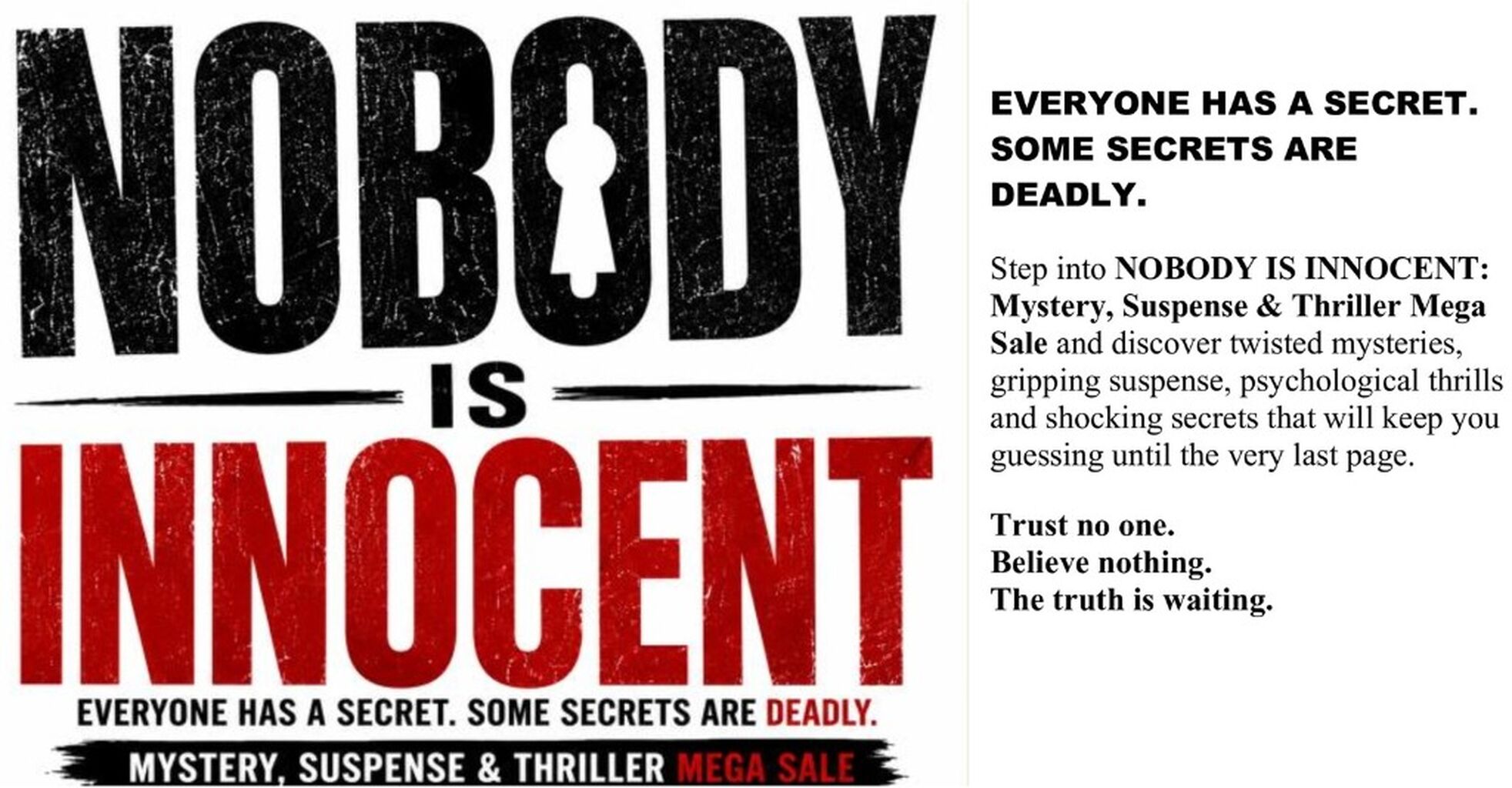 mystery thriller & suspense promo