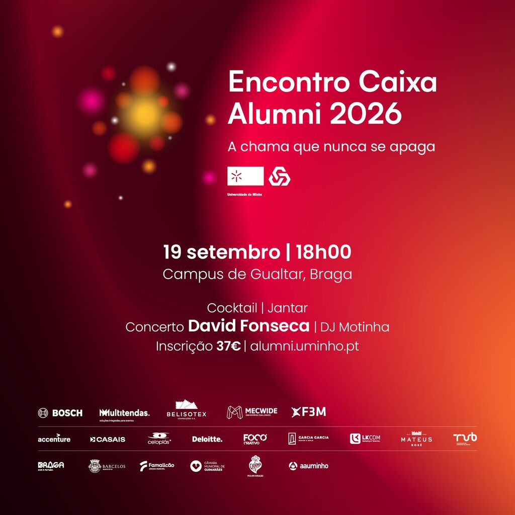 David Fonseca atua a 19 de setembro no encontro de ex-alunos da UMinho