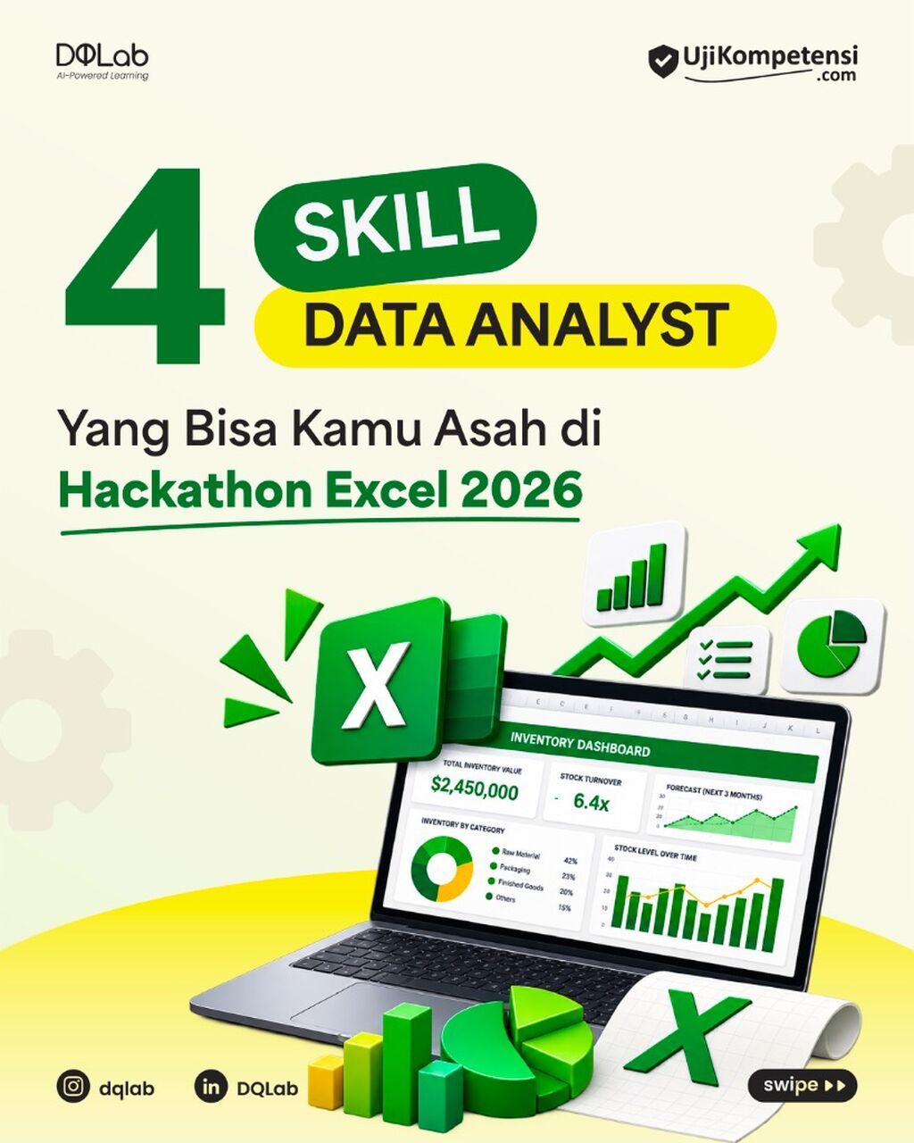Asah Skill Data Analyst Lewat Online Hackathon Excel DQLab!