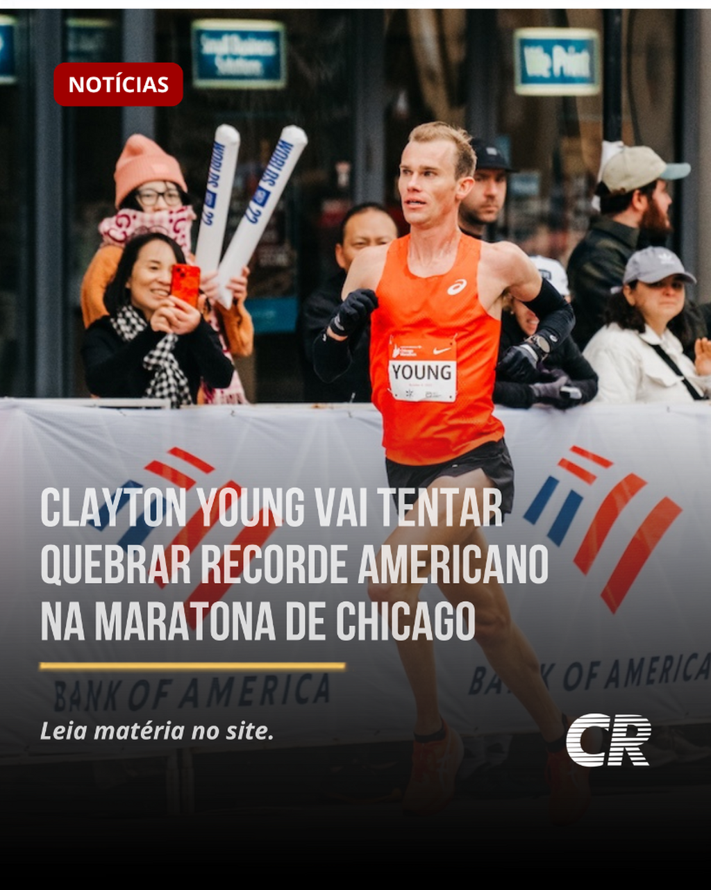 Clayton Young vai tentar quebrar recorde americano na Maratona de Chicago