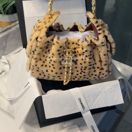 Chanel leopard print 25 bag *best quality* 