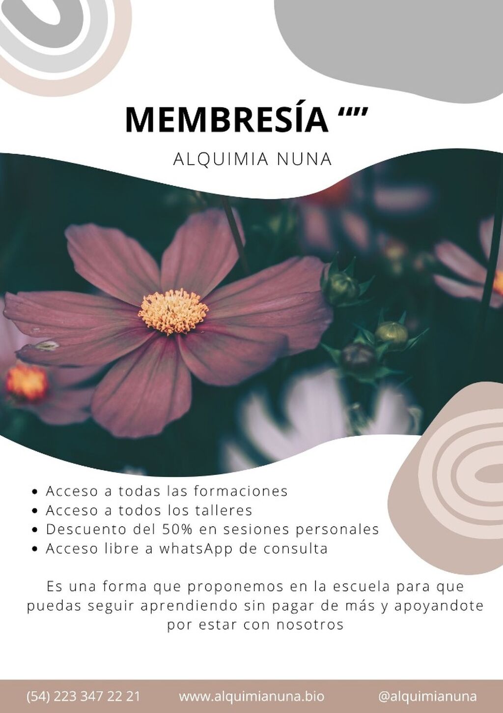 MEMBRES&iacute;A ALQUIMIA NUNA