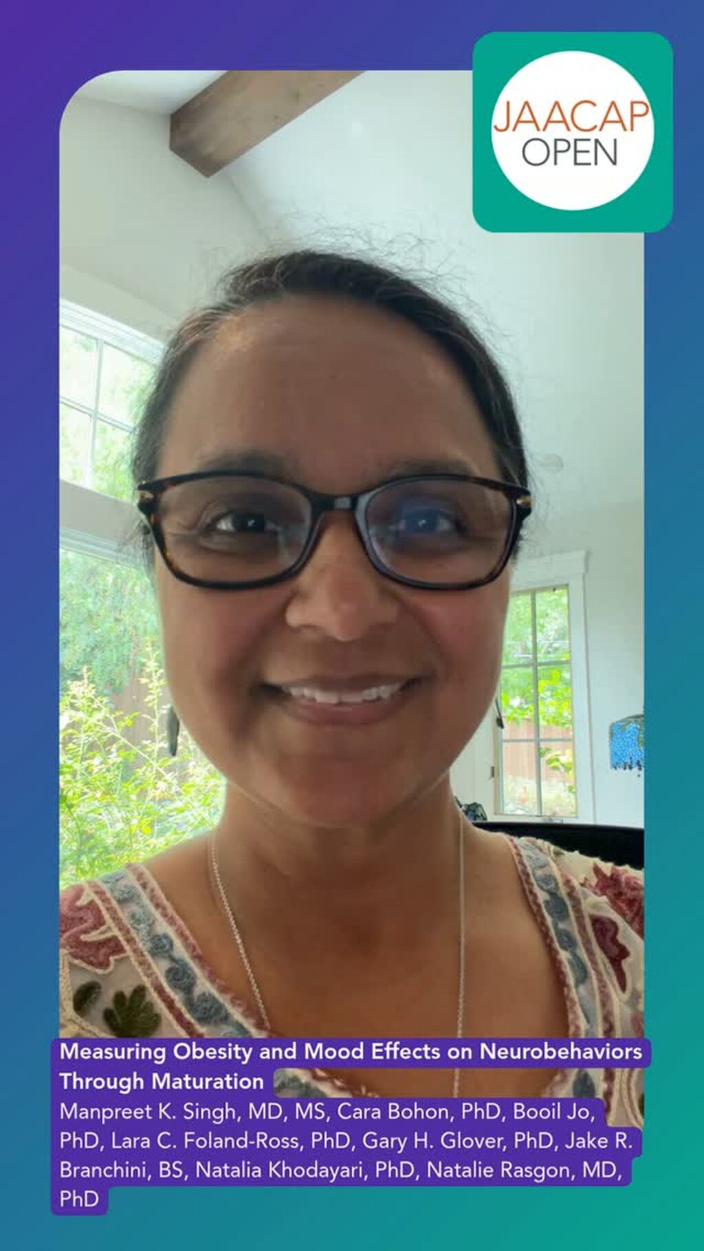 Author video: Measuring Obesity and Mood Effects on Neurobehaviors Through Maturation
