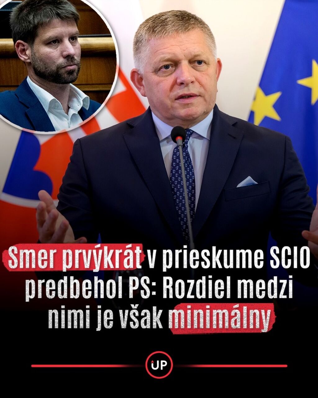 Smer prv&yacute;kr&aacute;t predbehol PS. Nov&yacute; prieskum uk&aacute;zal tesn&yacute; s&uacute;boj o prv&eacute; miesto