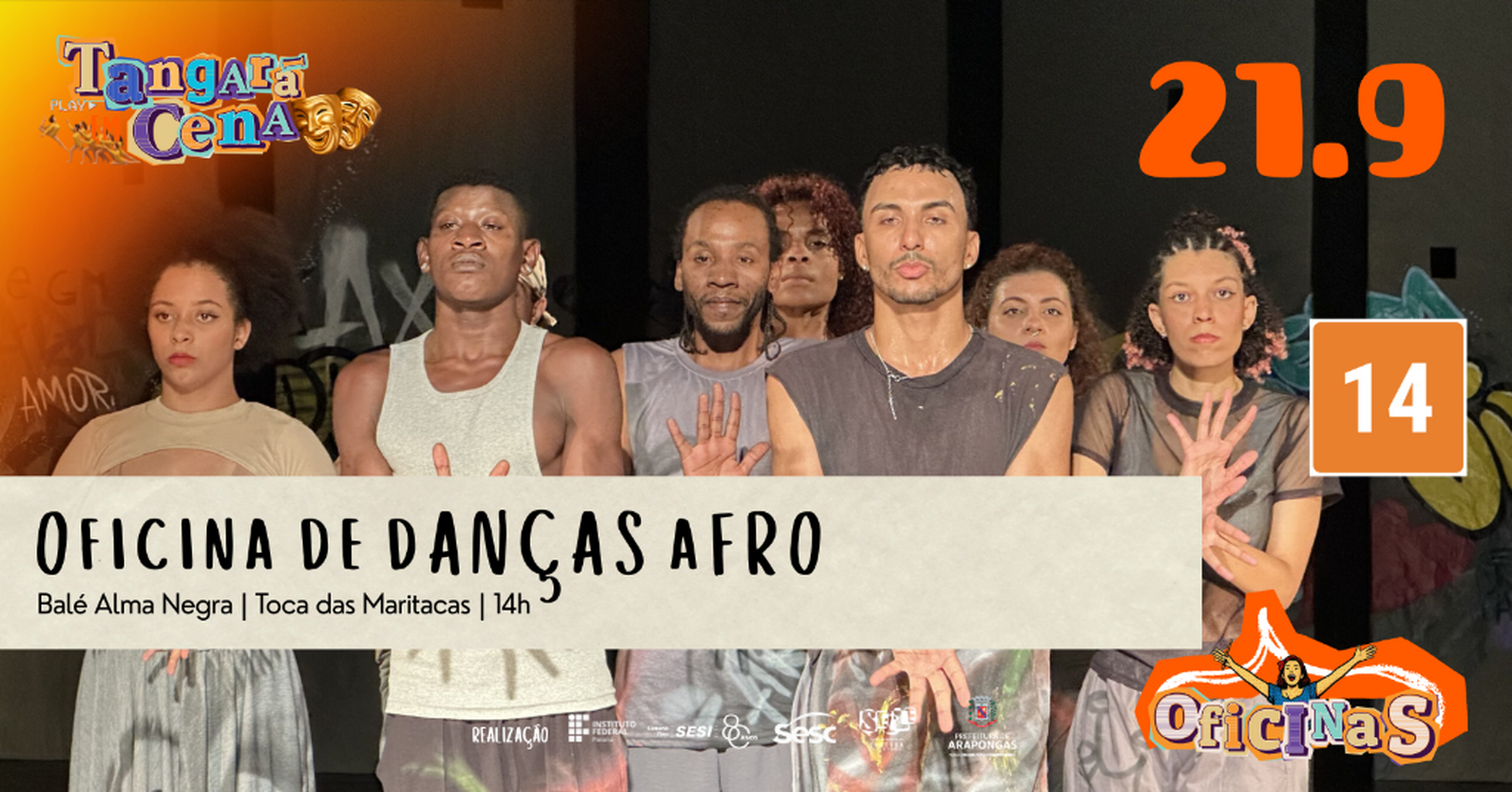 21.9 - OFICINA DE DAN&Ccedil;A AFRO - BAL&Eacute; ALMA NEGRA - TANGAR&Aacute; EM CENA 2026