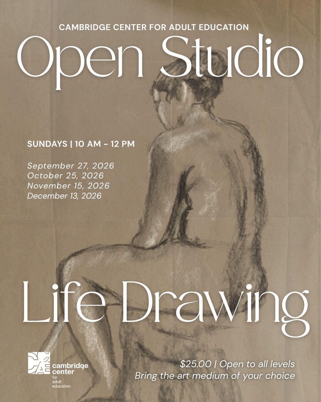 Open Studio for Life Drawing - $25 Sessions