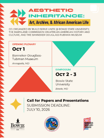 📣 Proposals are now being accepted for "Aesthetic Inheritance: Art, Archive, and African American Life," a symposium convening scholars, artists, and cultural workers in dialogue on African American art, archives, memory, and historical documentation.