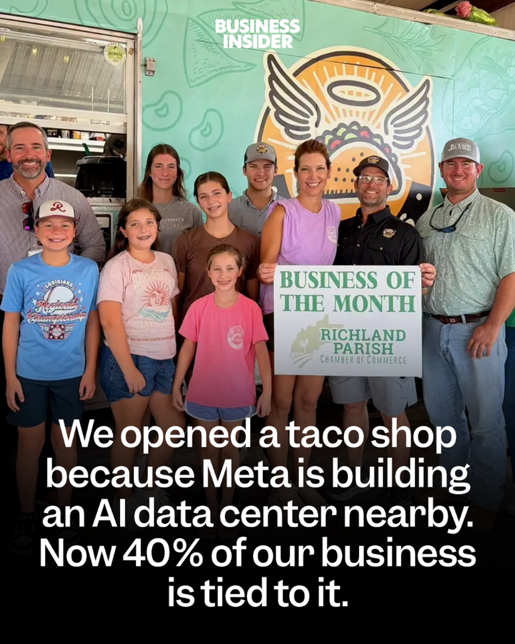 We opened a taco shop because Meta is building an AI data center nearby. Now 40% of our business is tied to it.