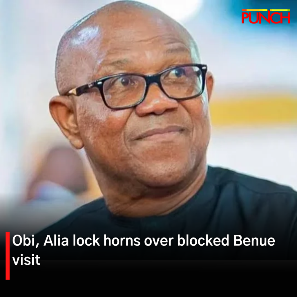 Obi, Alia lock horns over blocked Benue visit