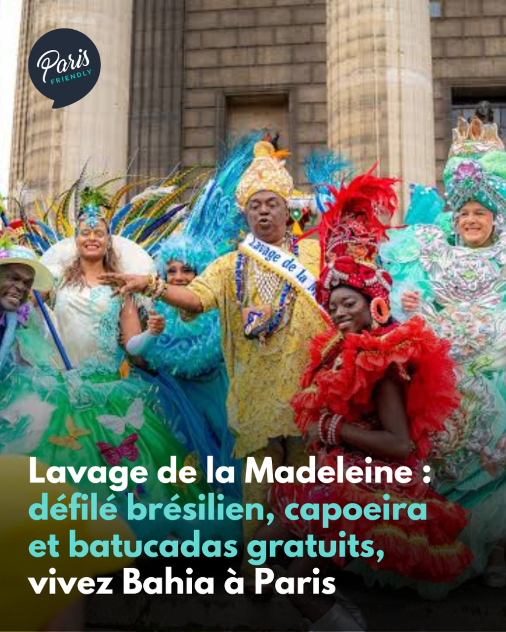 Bahia d&eacute;barque &agrave; Paris dimanche, avec des tambours, des danseurs et un d&eacute;fil&eacute; gratuit.