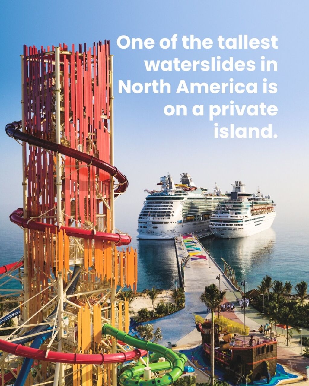 One of the tallest waterslides in North America.