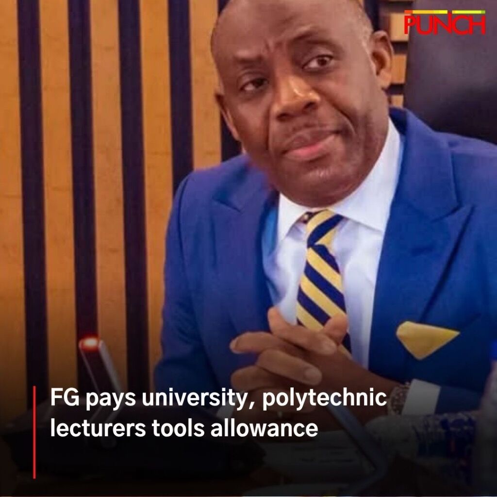 FG pays university, polytechnic lecturers tools allowance