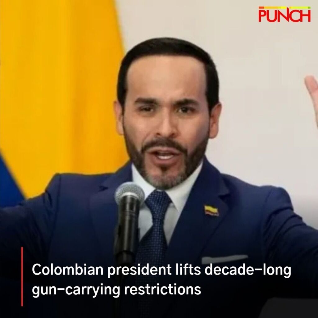 Colombian president lifts decade-long gun-carrying restrictions
