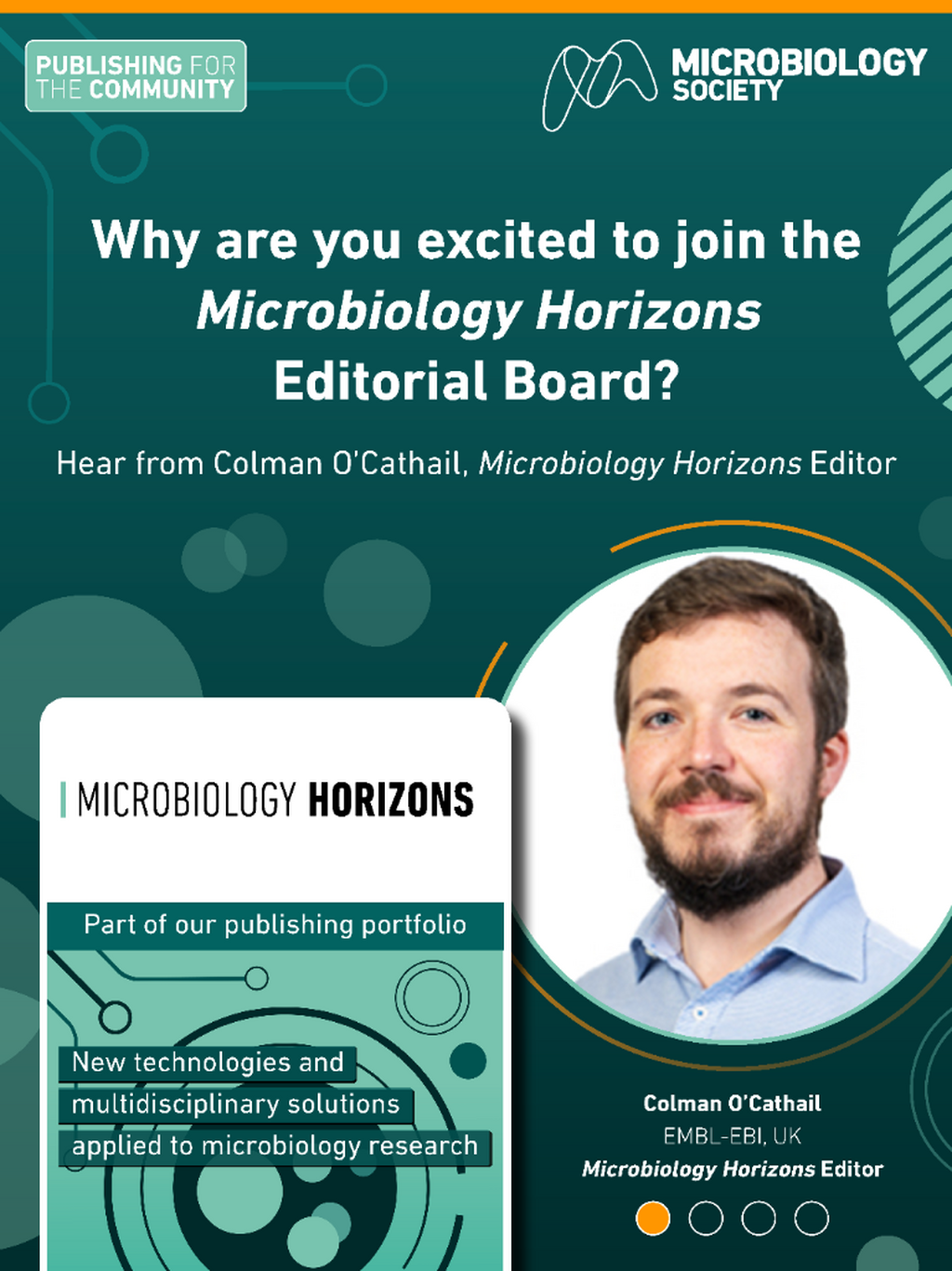 Microbiology Horizon's Editor, Colman O&rsquo;Cathail