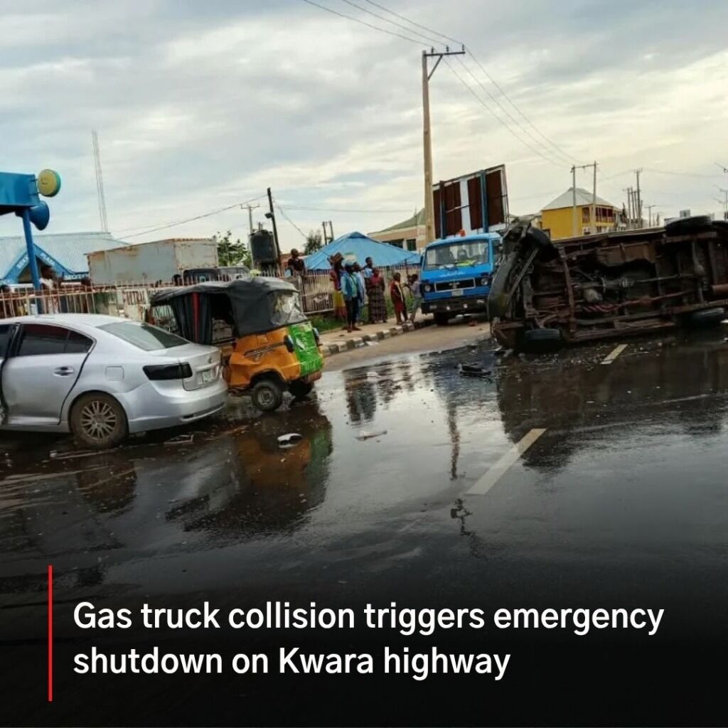 JUST IN: Gas truck collision triggers emergency shutdown on Kwara highway