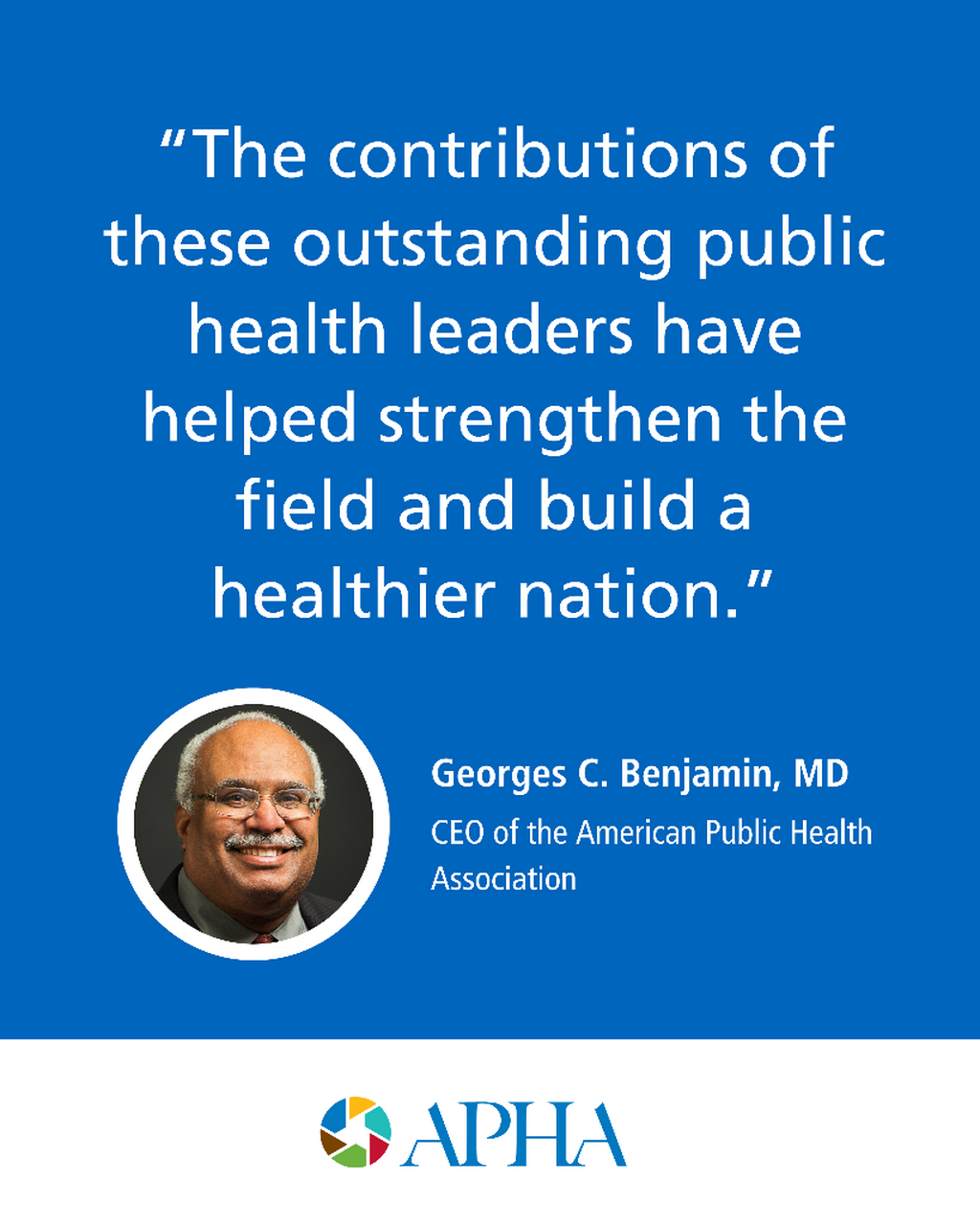 2026 Awards for excellence in public health
