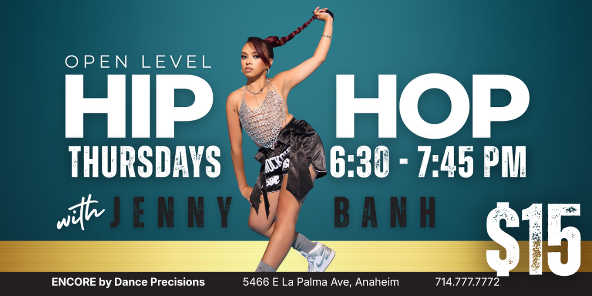 ADULT OPEN HIP HOP WITH JENNY BANH | EVERY THURSDAY