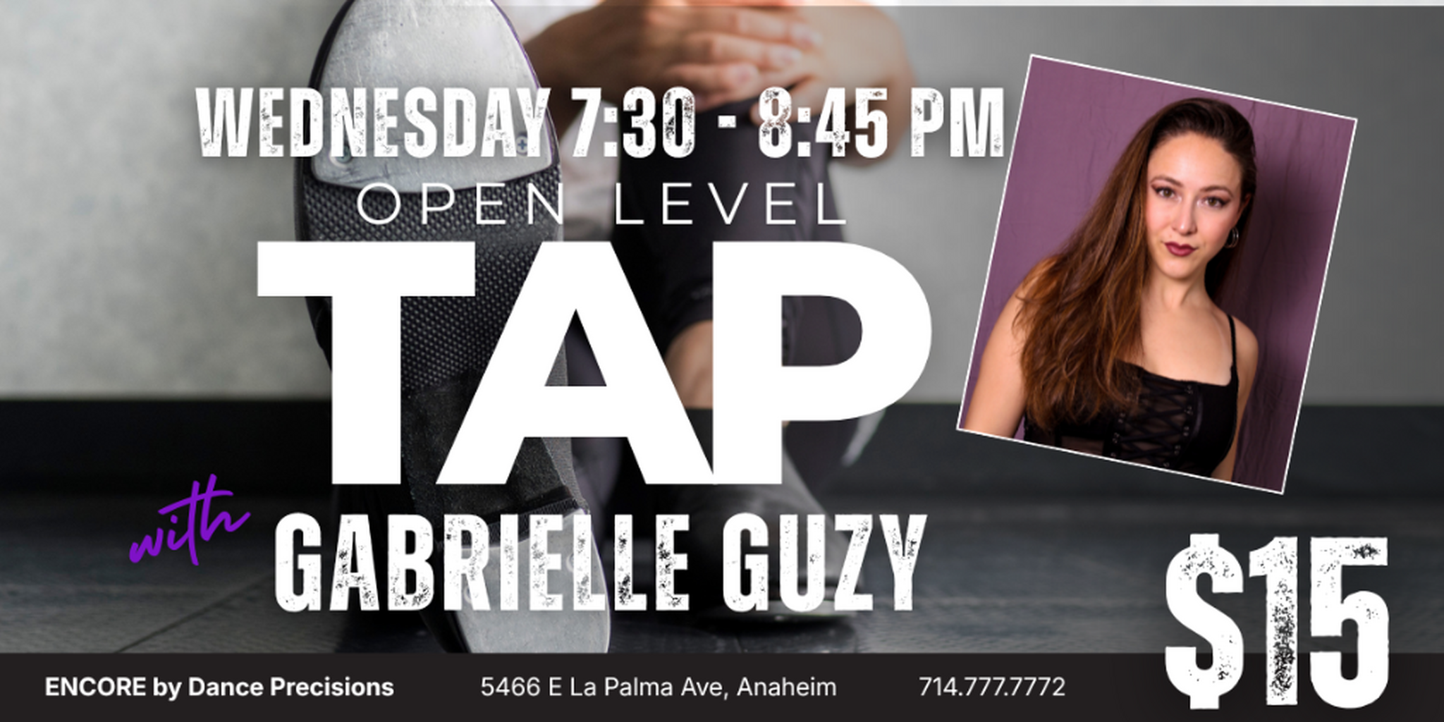 ADULT OPEN TAP WITH GABRIELLE GUZY | EVERY WEDNESDAY