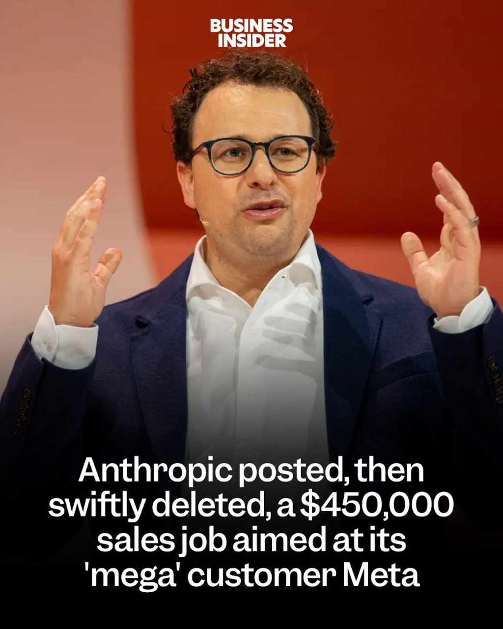 Anthropic posted, then swiftly deleted, a $450,000 sales job aimed at its 'mega' customer Meta