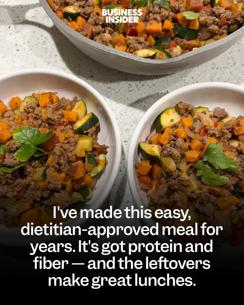 I've made this easy, dietitian-approved meal for years. It's got protein and fiber &mdash; and the leftovers make great lunches.