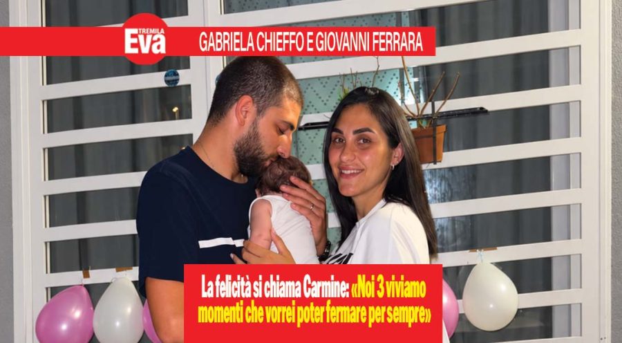Gabriela Chieffo e Giuseppe Ferrara, &egrave; bello fare i genitori