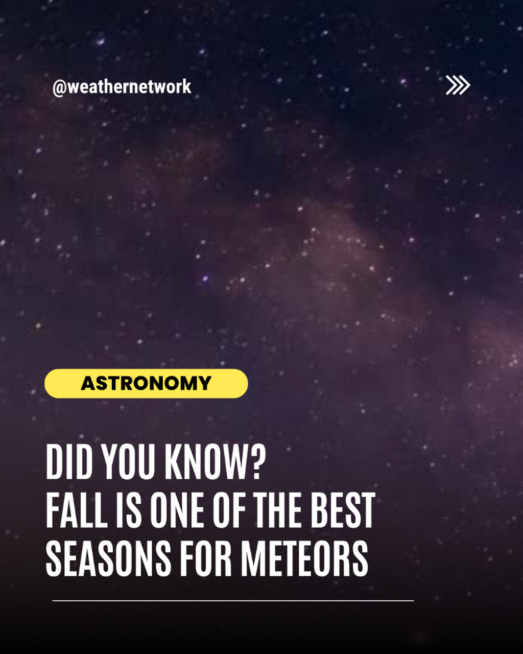Fall 2026: Meteor shower season is about to begin! - The Weather Network