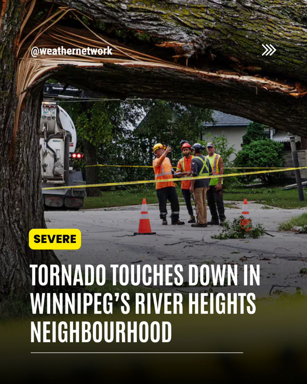 Tornado touches down in Winnipeg's River Heights neighbourhood